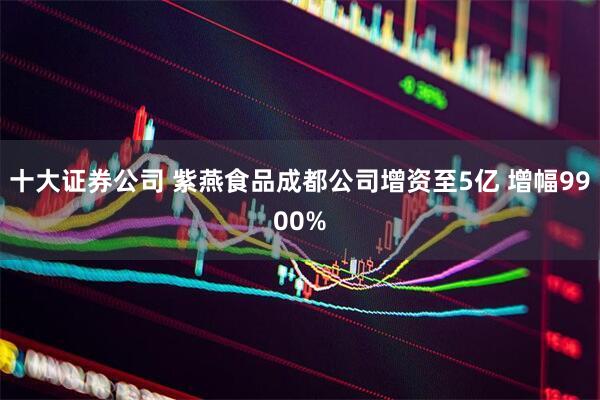 十大证券公司 紫燕食品成都公司增资至5亿 增幅9900%