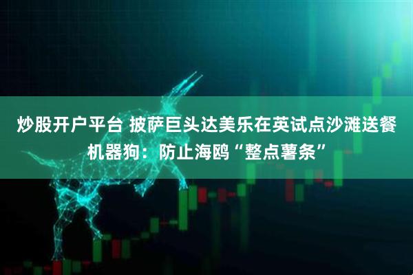 炒股开户平台 披萨巨头达美乐在英试点沙滩送餐机器狗：防止海鸥“整点薯条”